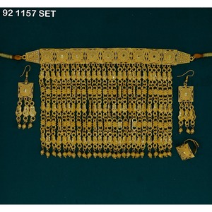 Nouveau Collier Martasha Plaqué Or Tendance, Collier Khannaki Plaqué Or Style Arabe Élégant, Bohème de Dubaï - Product Image 4