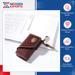 Porte-clés en cuir PU fait main de style vintage, de qualité supérieure, aux normes les plus élevées, à prix réduit sur le marché - Product Image 2