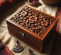 Boîte de rangement en bois multifonction gravée sur mesure avec impression de logo pour cadeaux promotionnels d'entreprise, emballage de marque pour Noël