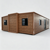 Maison préfabriquée extensible en conteneur, mini-maison mobile modulaire avec panneau solaire, maison portable de 20 pieds