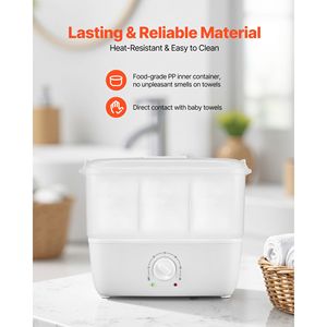 Calentador Facial Portátil, Vaporizador de Toallas Pequeño de 1.1 gal con Indicador de Clip, Calienta Rápidamente de 12 a 15 Toallas - Product Image 4