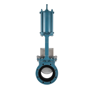 Vanne à lame manuelle pneumatique à tige montante C-Way 8 pouces CL150 ASTM B62 certifiée BS 5154 de haute qualité pour eau haute température - Product Image 1