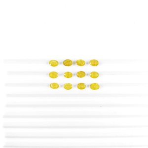 พลอยแซฟไฟร์สีเหลืองธรรมชาติทรงรีเหลี่ยมเจียระไนขนาด 5x7 มม. พลอยแซฟไฟร์สีเหลืองธรรมชาติแบบหลวมสำหรับทำเครื่องประดับ - Product Image 3