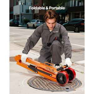 Carrello Sollevatore Magnetico con Capacità di Trazione di 1320 Libbre, Carrello a 2 Ruote in Acciaio per Carichi Pesanti, Maniglia Regolabile, Magneti di Sollevamento - Product Image 3