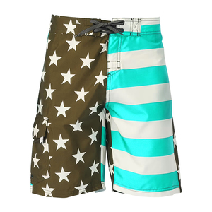 Customized Sublimated Men's Beach Wear Board <b>Shorts</b> Knee Length Elastic Drawstring Waist Adult's <b>Swimming</b> <b>Shorts</b> - Product Image 1