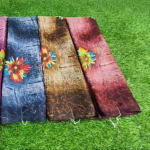 Blusa de Saree de Georgette Fino y Suave, Prenda Tradicional para Fiesta, Absorbe la Humedad, Protección Solar, Venta al por Mayor, Exportación - Product Image 1