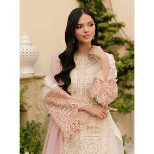 Abito da cerimonia ricamato da stilisti pakistani per signore, abito da festa indiano pakistano esclusivo da donna in 3 pezzi. - Product Image 3