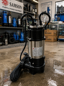 Pompe submersible électrique haute performance SS SAMSON pour eaux usées, 1,1 CV, 630 GPM, sortie 10m - Product Image 5