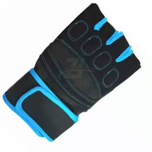 Guantes de levantamiento de pesas con diseño de logotipo personalizado para gimnasio, hombres y mujeres, disponibles en stock, guantes de fitness para entrenamiento. - Product Image 6