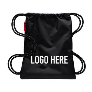 Custom Logo Printed Polyester Nylon <b>Drawstring</b> <b>Backpack</b> Sports Gym Shoe Bag Bulk Wholesale OEM ODM - Product Image 5