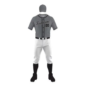 Best Selling Unisex <b>Baseball</b> Uniform <b>Sets</b> Breathable Quick Dry Anti-Bacterial 100% Polyester Customized Logo Team Wear Uniforms - Product Image 1