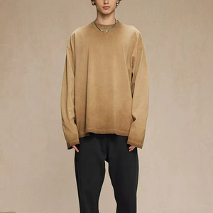 Camiseta de manga larga con diseño personalizado, impresión DTG directa a la prenda, alta calidad, 100% algodón, colores vibrantes, camiseta gráfica para hombre - Product Image 6