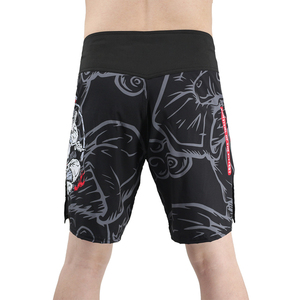 Pantalones Cortos de Compresión MMA No Gi al por Mayor, Spats de Grappling con Logo Frontal, 100% Poliéster Duradero, Estampado por Transferencia Térmica, 160g, Sin Costuras - Product Image 2