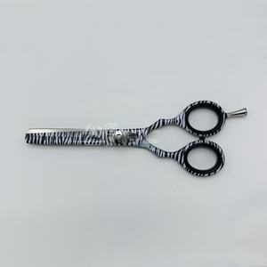Ciseaux de cheveux professionnels à imprimé zèbre et ensemble de rasoirs Ciseaux de salon de coiffure Ciseaux amincissants Ensemble de ciseaux de coiffure - Product Image 1
