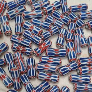Custom Made Crystal Lampwork & Glass Chevron <b>Beads</b> Large Sizes Eco-Friendly Handmade Recycled for Jewelry Designers <b>Bead</b> Stores - Product Image 1