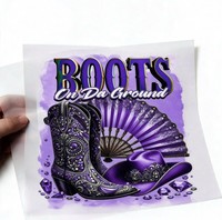 Étiquettes de vêtements pour transfert DTF pour patchs de vêtements à capuche, support de presse à chaud, logo personnalisé, transfert facile, prêt à expédier