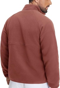 Wholesale OEM Service <b>Sherpa</b> Thick Fur Fleece Jacket With Chest Zip Pocket Outerwear Windproof Slim Fit Breathable Fleece Jacket - Product Image 5