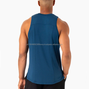 Breathable <b>Men's</b> Optional Mesh tank Top Custom GYM 89% Nylon11% Spandex Training <b>Vest</b> for <b>Men</b> - Product Image 6