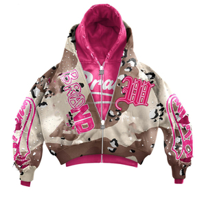 Conjunto de Sudadera con Capucha y Pantalones Cortos de Felpa de Algodón Grueso Personalizado para Hombre, Estilo Urbano, de Alta Calidad - Product Image 5