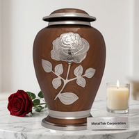 Urnes funéraires pour adultes très demandées, de qualité supérieure, décoratives, pour cendres, en métal, personnalisables, couleur au choix.