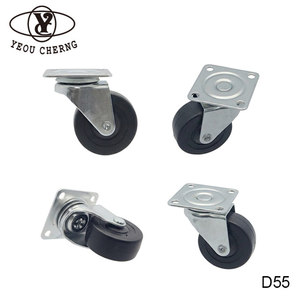 ล้อโต๊ะแบบพลิกได้ 50 มม. TPR ล้อหมุนสำหรับโต๊ะฝึกอบรม OEM - Product Image 1