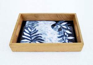 Plateau décoratif en bois de manguier avec impression émaillée, dernier design, plateau de service en bois, plateau à impression émaillée, à prix d'usine très bas. - Product Image 5