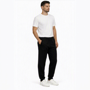 <b>Men</b> Sweatpants Cotton Jogger Pants With Drawstring Waist Side Pockets Soft Fleece Casual Gym Training <b>Lounge</b> <b>Trousers</b> Cuffed - Product Image 6