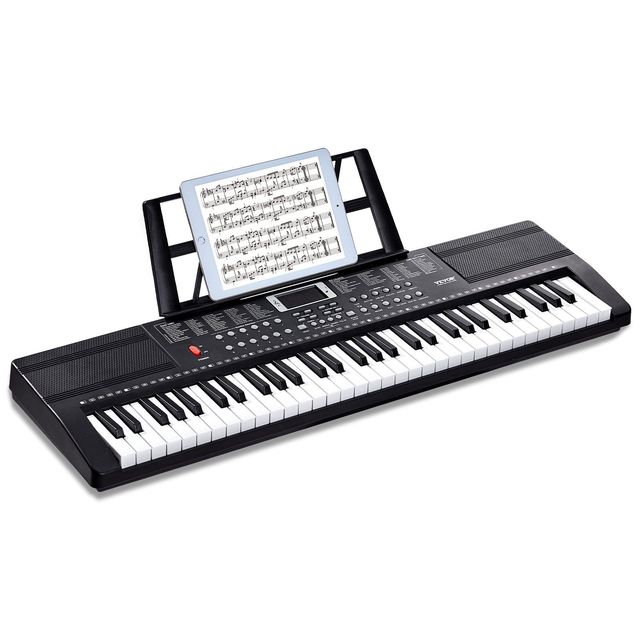61-Key Digital Portable Electric Piano Keyboard with 200 Tones and 200 Rhythms