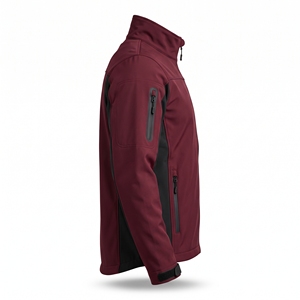 Chaqueta Deportiva Multifuncional con Paneles Laterales en Negro y Marrón, Resistente a la Intemperie, con Protección Térmica, Cuello Alto y Cremallera Completa - Product Image 4