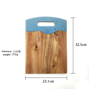 Elegantes tablas de cortar de madera y tablero de ajedrez de resina, tabla de quesos perfecta, tabla de cortar con logotipo personalizable al por mayor de la India - Product Image 3