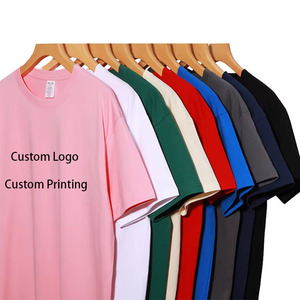 T-shirt Homme Oversize Personnalisé OEM 100% Coton Jersey 240g Grammage Lourd Impression Numérique Logo Avant Écologique Respirant Séchage Rapide - Product Image 1