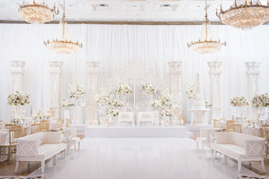 Escenario de Boda 3D Estilo Palacio para Centro de Convenciones, Decoración Clásica para Eventos, Arco Real Islámico, Fondo para Recepción, EE. UU. - Product Image 5