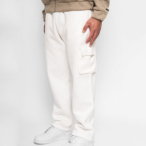 Men <b>White</b> Off <b>White</b> <b>Cargo</b> Fleece Sweatpants Oversized Side Pocket Baggy Lounge Pants Casual Streetwear Trousers Wholesale - Product Image 1