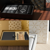 Set de Regalo de Cuero PU Personalizado CARDSILK Directo de Fábrica, Libreta con Diseño de Patrón y Banco de Energía, Idea de Regalo Empresarial
