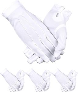 Gants de cérémonie blancs de qualité supérieure pour hommes et femmes, accessoires élégants de style smoking - Product Image 1