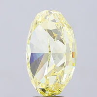 Diamante suelto de laboratorio cultivado en CVD, ovalado, premium, de color amarillo intenso, calidad VS1, pulido excelente, certificado IGI, para exportación y venta al por mayor.