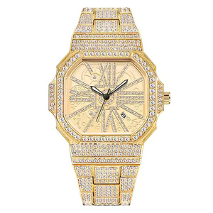 Reloj de Diamantes Moissanite Titan Glow para Hombre, Elegante Reloj de Pulsera de Cuarzo, Reloj de Moda de Primera Calidad con Estilo - Product Image 3