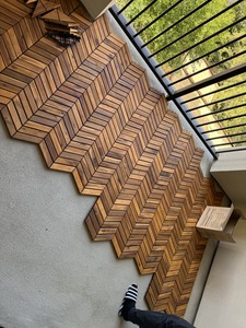 Thiết kế hiện đại DIY 300*300 mét Keo Gỗ xương cá gạch cho trong nhà ngoài trời cho nhà vườn sân thượng sân sau trang trí nội thất <span class=keywords><strong>decking</strong></span> - Product Image 5