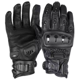 Guantes de Motociclismo Transpirables de Cuero con Revestimiento de Poliuretano, Pantalla Táctil Completa, Correa de Muñeca Ajustable, Logotipo Personalizado - Product Image 1