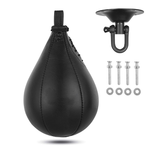 Balón de Velocidad de Cuero de Alta Calidad para Entrenamiento de Boxeo, Color y Tamaño Personalizables, Balón de Velocidad de Boxeo Duradero y Portátil - Product Image 1