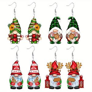 Set di 4 Paia di Orecchini in Cristallo Unici e Divertenti per le Feste, Accessori di Moda per le Feste, Decorazioni per Feste, Regalo di Natale Perfetto per Donne - Product Image 1
