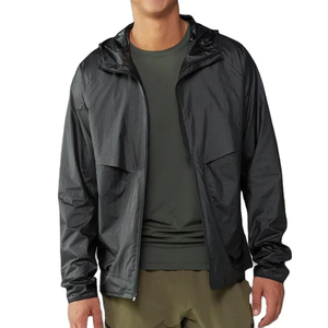 Manufacturer Custom High Quality waterproof Outwear Blue Gradient Hooded Nylon Hiking Zipper Windbreaker <b>Jacket</b> <b>Men</b> - Product Image 1