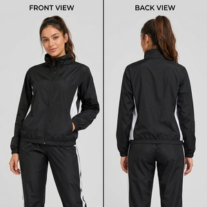 Custom <b>Women</b> <b>Windbreaker</b> Jacket Casual Apparel <b>Women</b> <b>Windbreaker</b> Jacket Crafted With Breathable Polyester Material Durable - Product Image 6