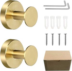Stainless Steel Single Super Heavy Duty Self-adhesive <b>Wall</b> <b>Mount</b> Hook for Bathroom Kitchen Garage Coat <b>Towel</b> Robe Clothes Holder - Product Image 5