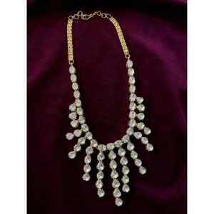 Collar de moissanita de plata 92,5, pieza de joyería elegante para uso diario u ocasiones especiales - Product Image 1