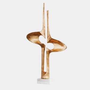 Abstract Bronze Sculpture Irregular Shape Handmade Modern Artistic Tabletop Decor for Living Room - Product Image 1