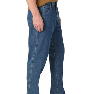 Wholesale Custom <b>Slim</b> Jean <b>Pants</b> for Man High Quality Popular Blue Denim Men's Jeans - Product Image 2