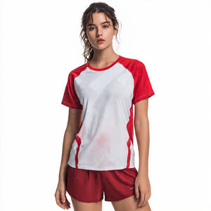 Camiseta Deportiva para Mujer, 100% Poliéster, Cuello Redondo, Secado Rápido, Ligera, para Entrenamiento y Fitness - Product Image 3