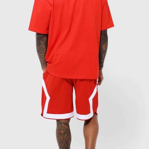 Men's Fashion Shirt and Shorts <b>Set</b> Solid <b>Colour</b> 2 Piece Summer Tracksuits 100% Cotton T-shirts Short Sleeve Cargo Shorts Outfits - Product Image 4