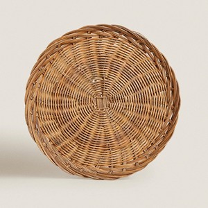 Simple Classic <b>Placemats</b> <b>Round</b> Natural Table Decor Hand Woven Rattan <b>Placemat</b> Customization Accepted Low MOQ - Product Image 4